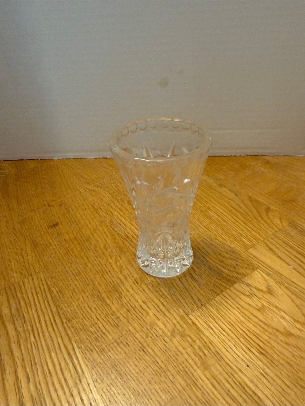 Clear Cut Glass Bud Vase - Home Dining